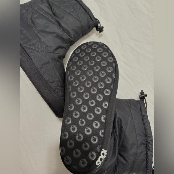 Black Quilted Booties - Picture 2 of 7